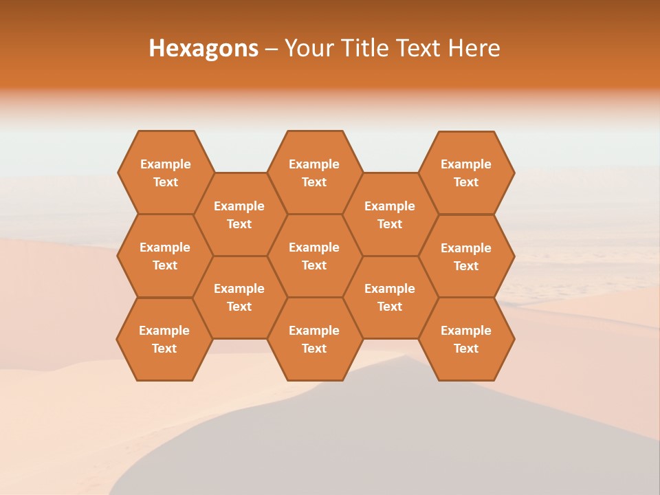 A Man Walking Across A Desert With A Sky Background PowerPoint Template