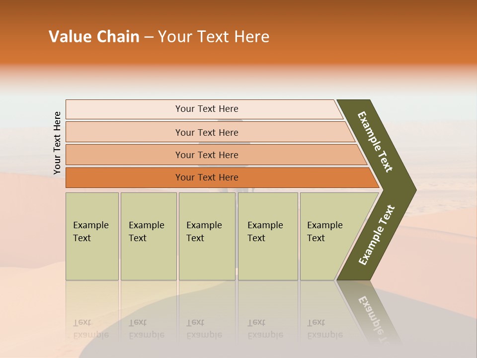 A Man Walking Across A Desert With A Sky Background PowerPoint Template