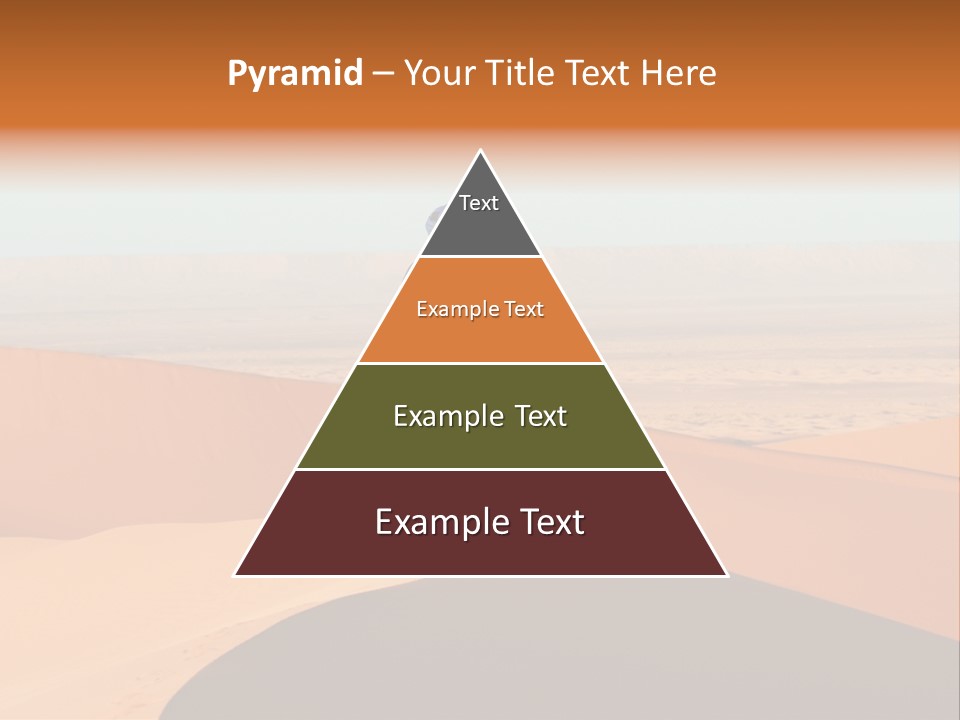 A Man Walking Across A Desert With A Sky Background PowerPoint Template