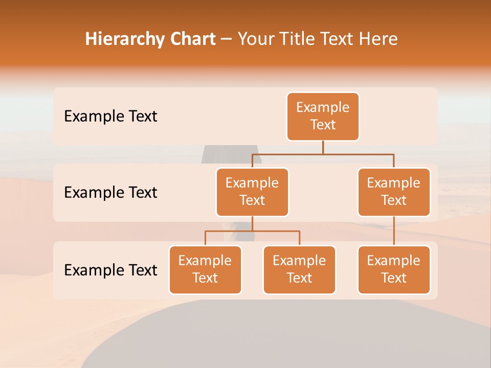 A Man Walking Across A Desert With A Sky Background PowerPoint Template