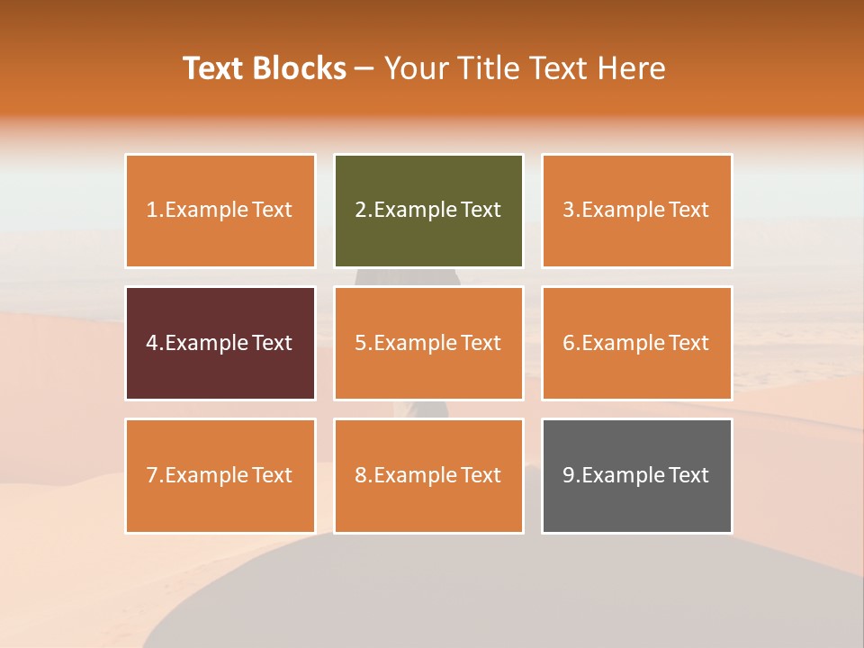 A Man Walking Across A Desert With A Sky Background PowerPoint Template