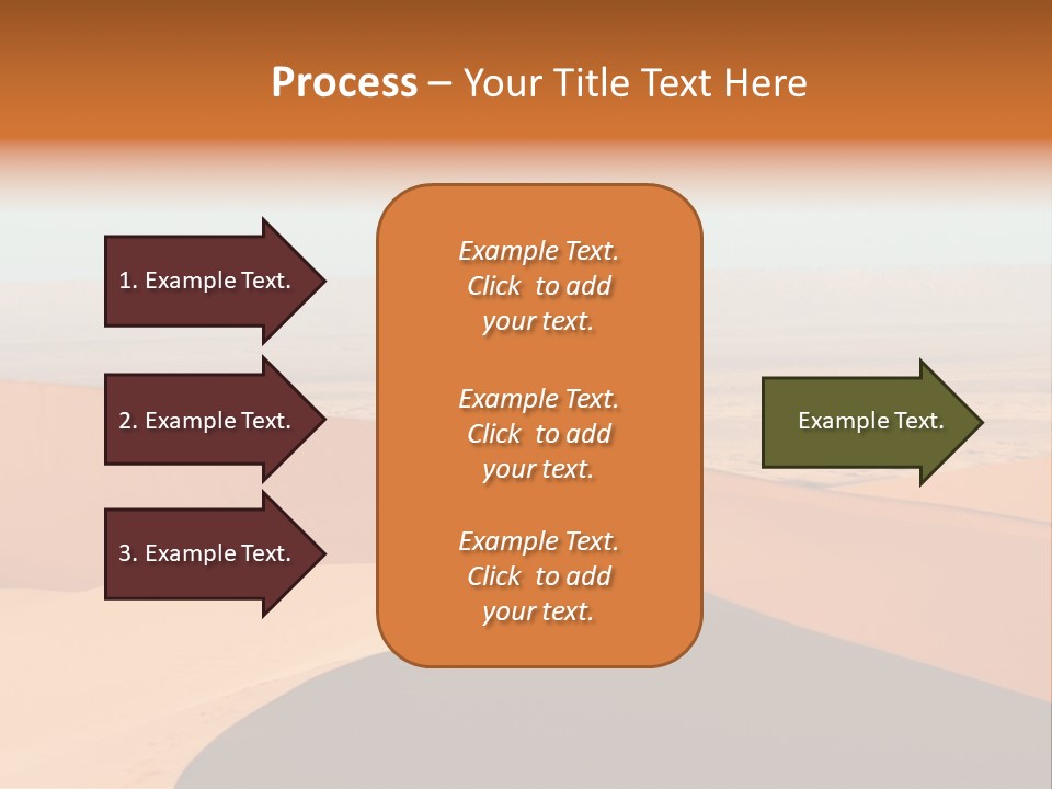 A Man Walking Across A Desert With A Sky Background PowerPoint Template
