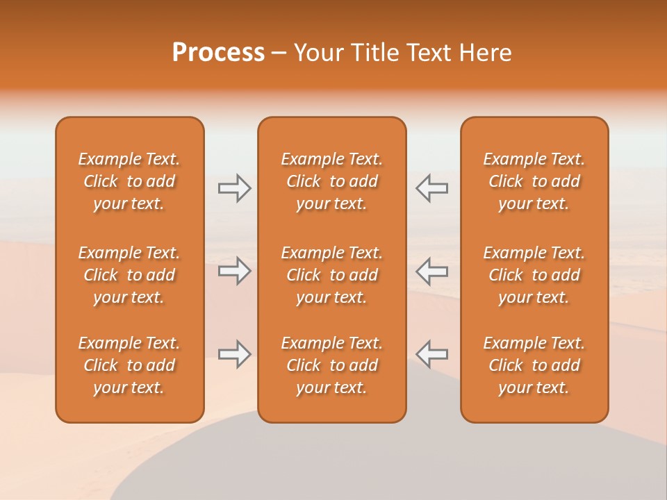A Man Walking Across A Desert With A Sky Background PowerPoint Template