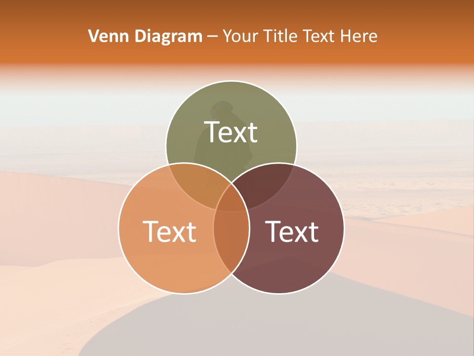 A Man Walking Across A Desert With A Sky Background PowerPoint Template