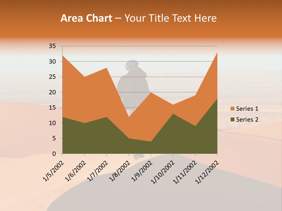 A Man Walking Across A Desert With A Sky Background PowerPoint Template