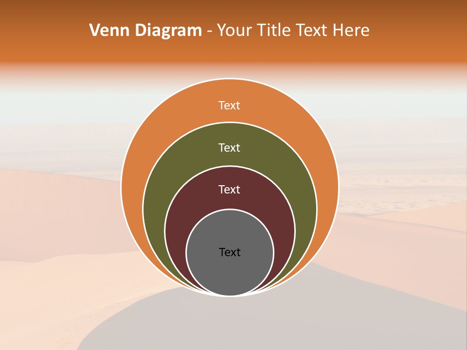 A Man Walking Across A Desert With A Sky Background PowerPoint Template