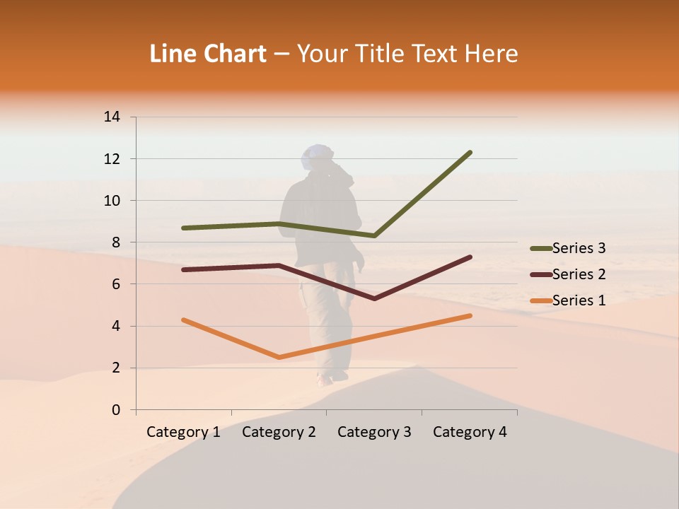 A Man Walking Across A Desert With A Sky Background PowerPoint Template