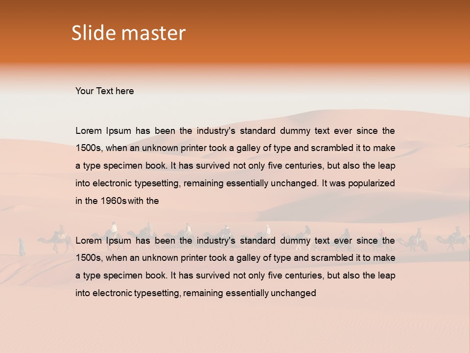 Sahara Desert PowerPoint Template