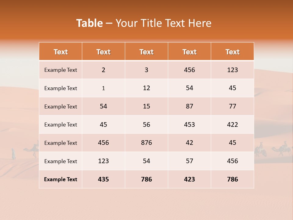 Sahara Desert PowerPoint Template