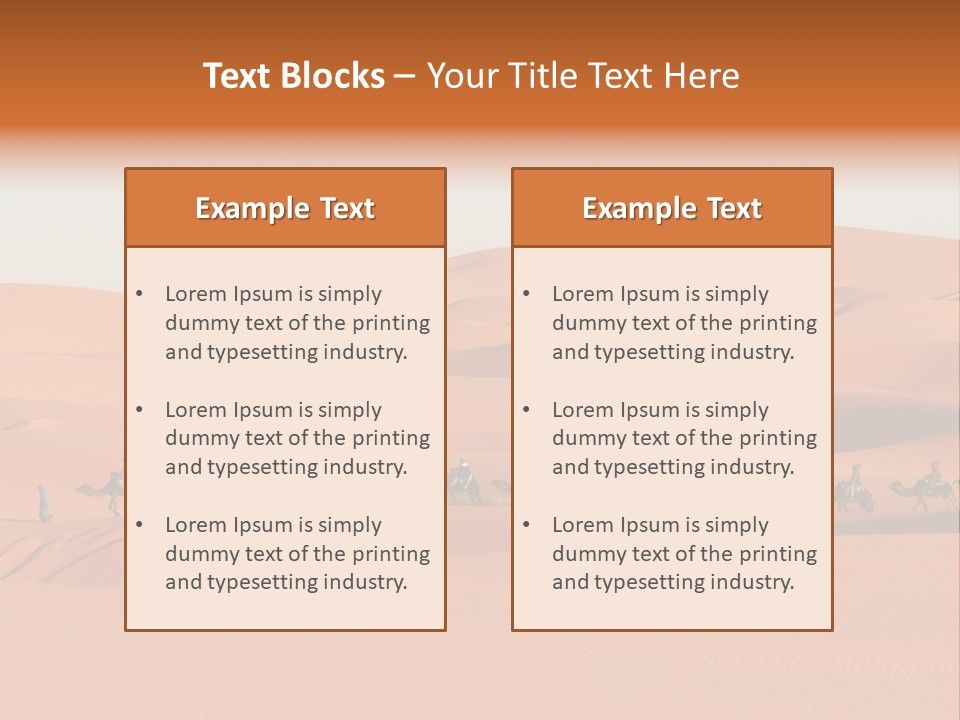 Sahara Desert PowerPoint Template