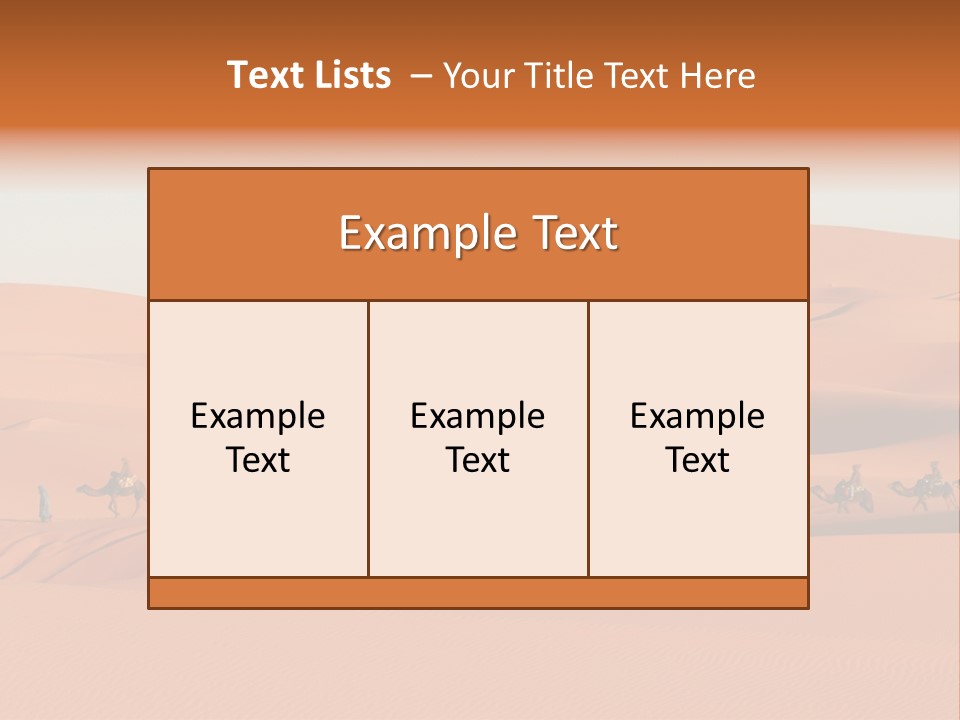 Sahara Desert PowerPoint Template