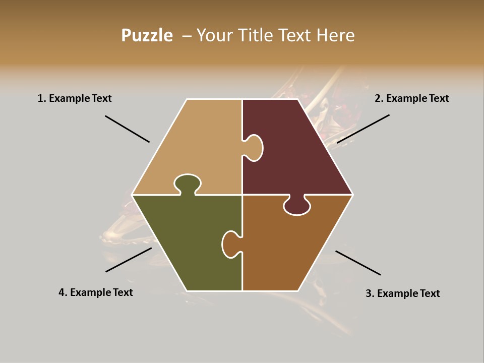 Photo Of Gold Shoe PowerPoint Template