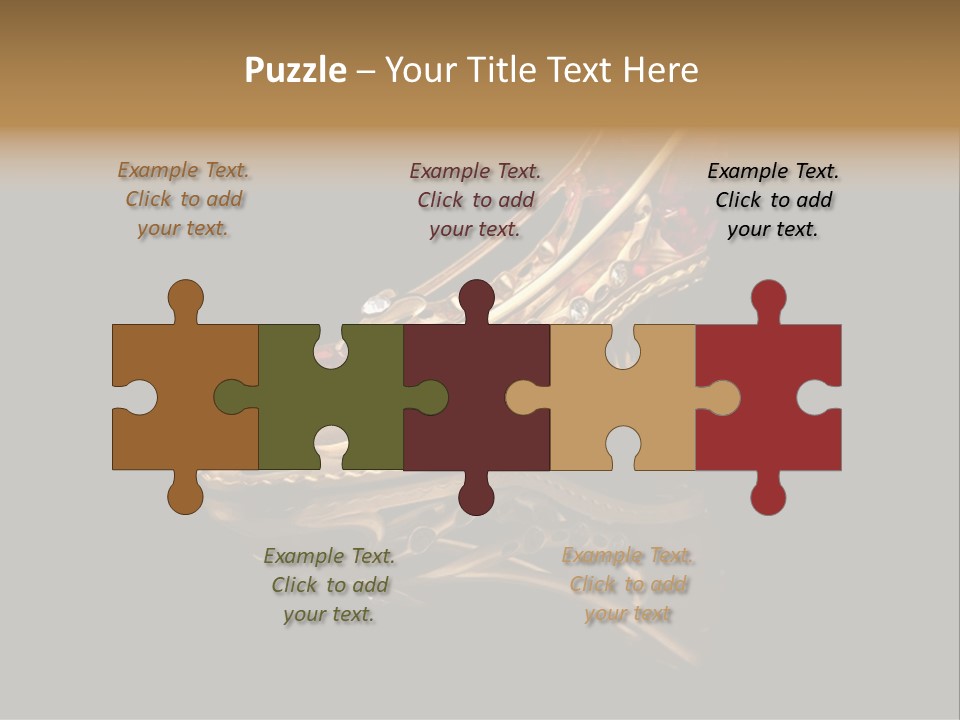 Photo Of Gold Shoe PowerPoint Template