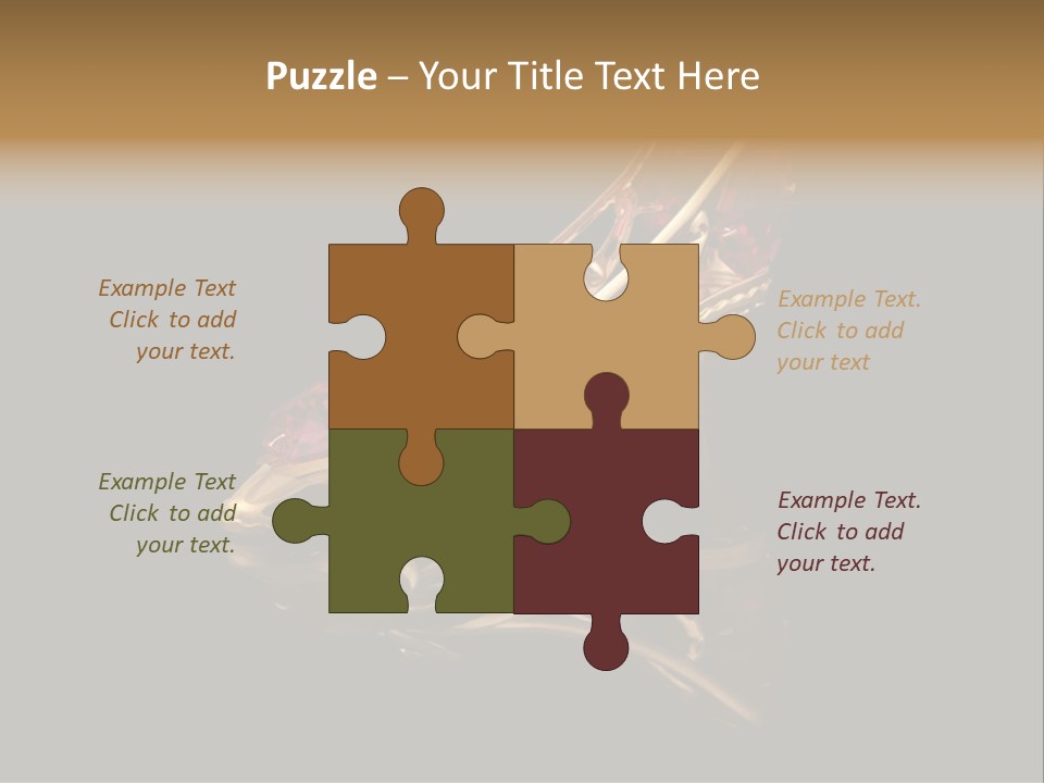 Photo Of Gold Shoe PowerPoint Template