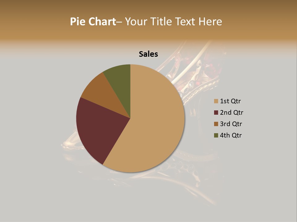 Photo Of Gold Shoe PowerPoint Template