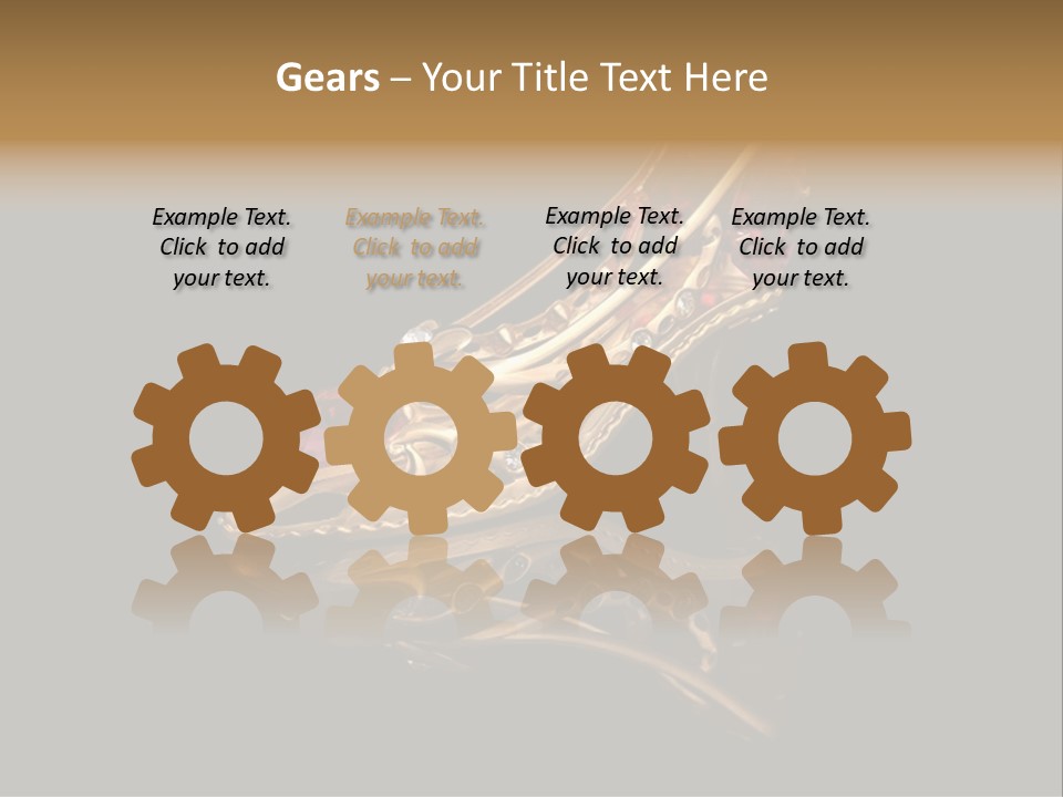 Photo Of Gold Shoe PowerPoint Template