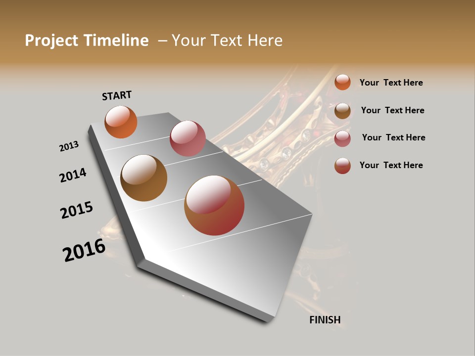 Photo Of Gold Shoe PowerPoint Template