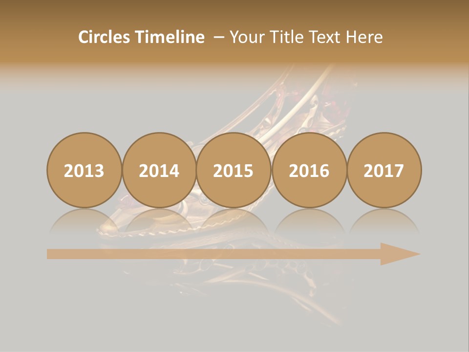 Photo Of Gold Shoe PowerPoint Template