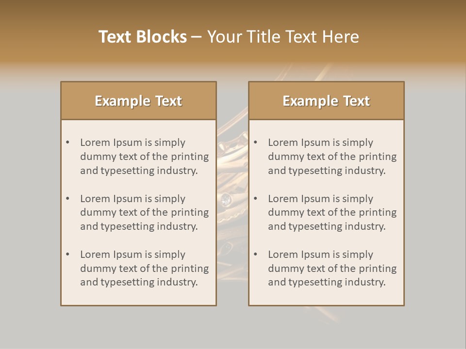 Photo Of Gold Shoe PowerPoint Template