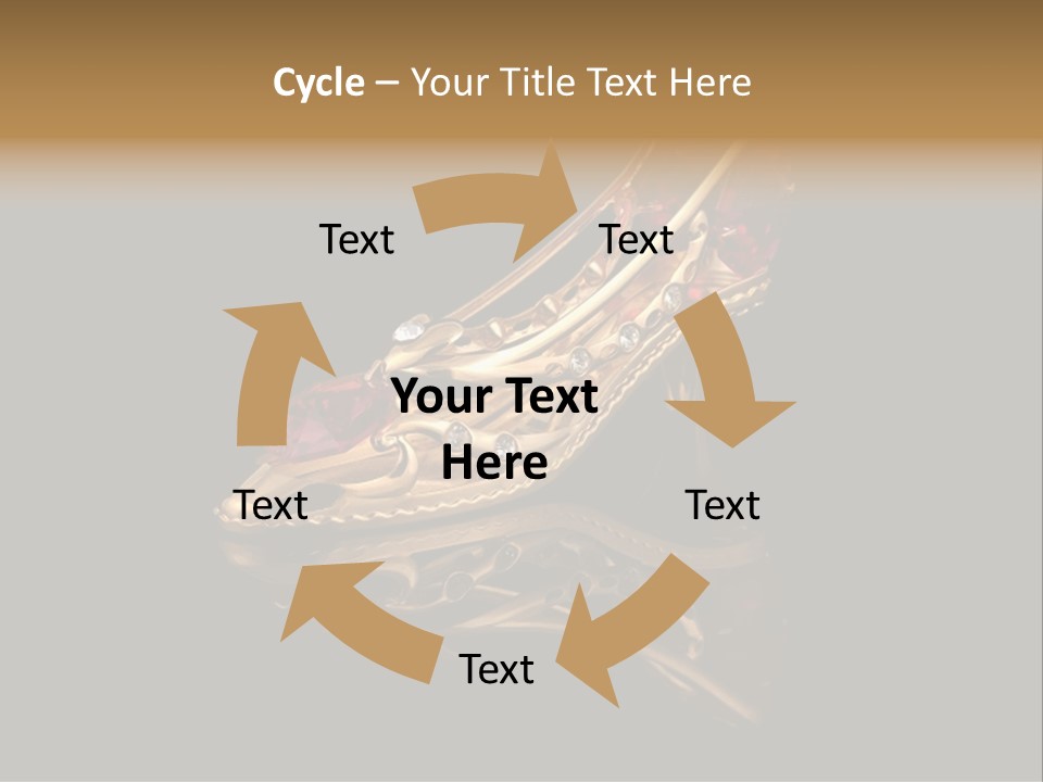 Photo Of Gold Shoe PowerPoint Template