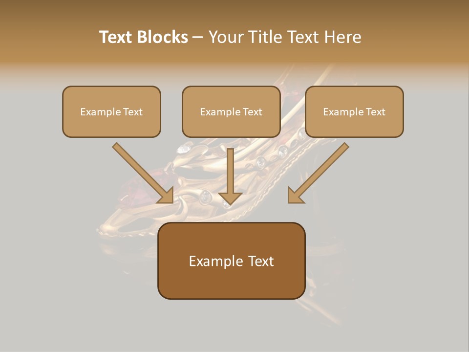 Photo Of Gold Shoe PowerPoint Template