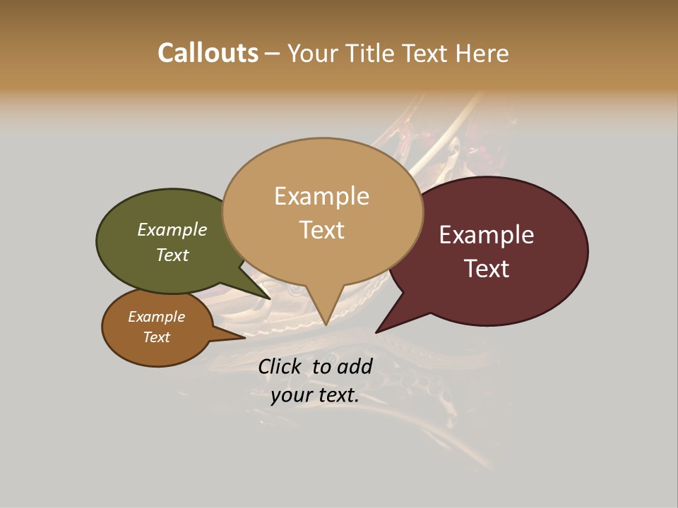 Photo Of Gold Shoe PowerPoint Template