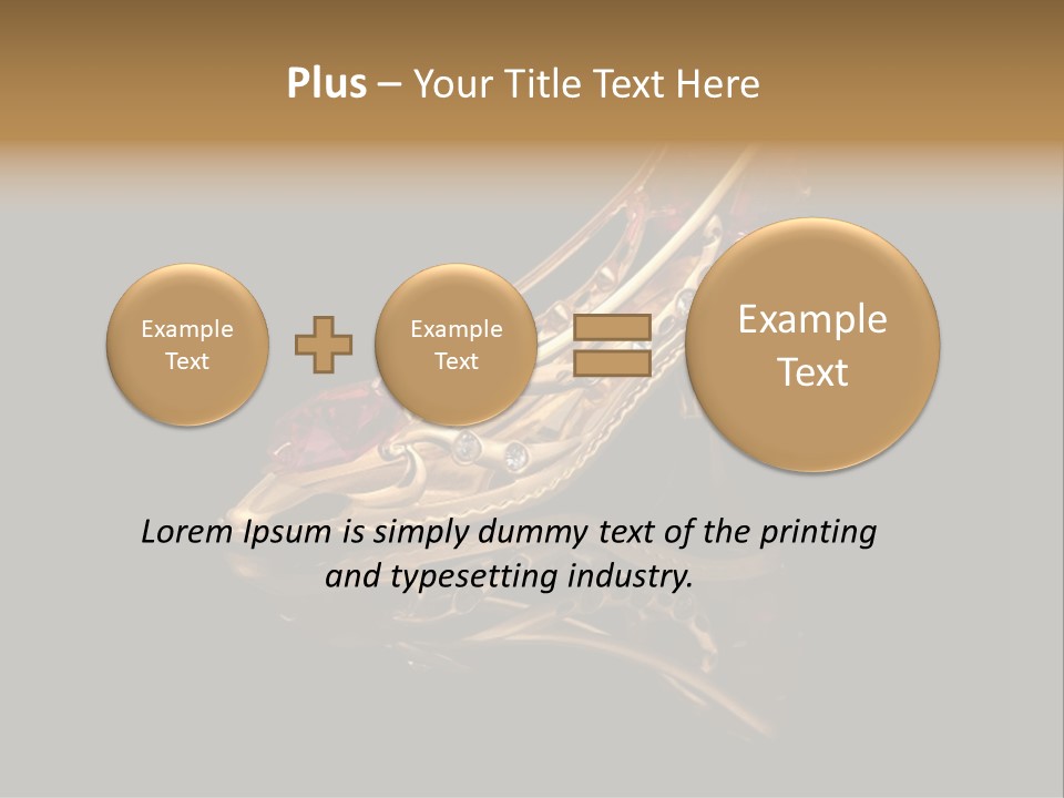 Photo Of Gold Shoe PowerPoint Template