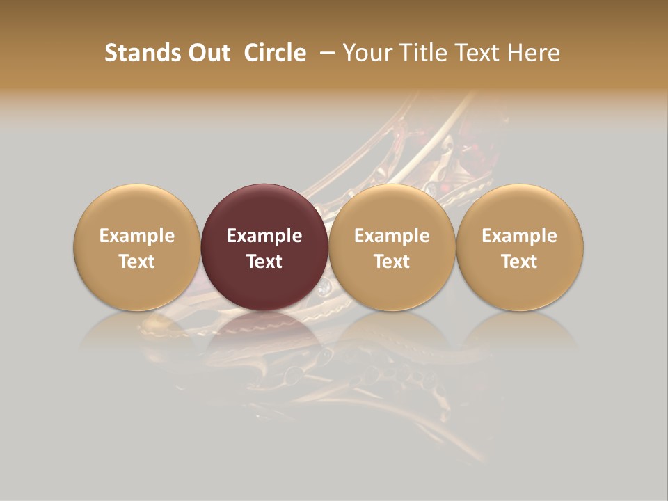 Photo Of Gold Shoe PowerPoint Template