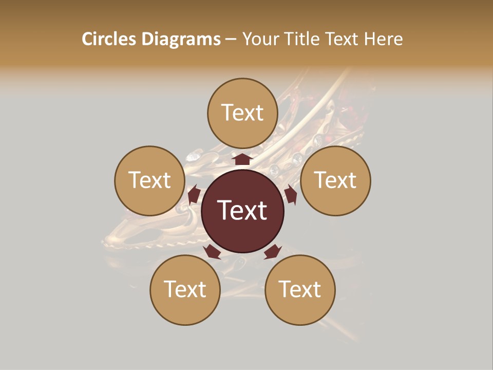 Photo Of Gold Shoe PowerPoint Template