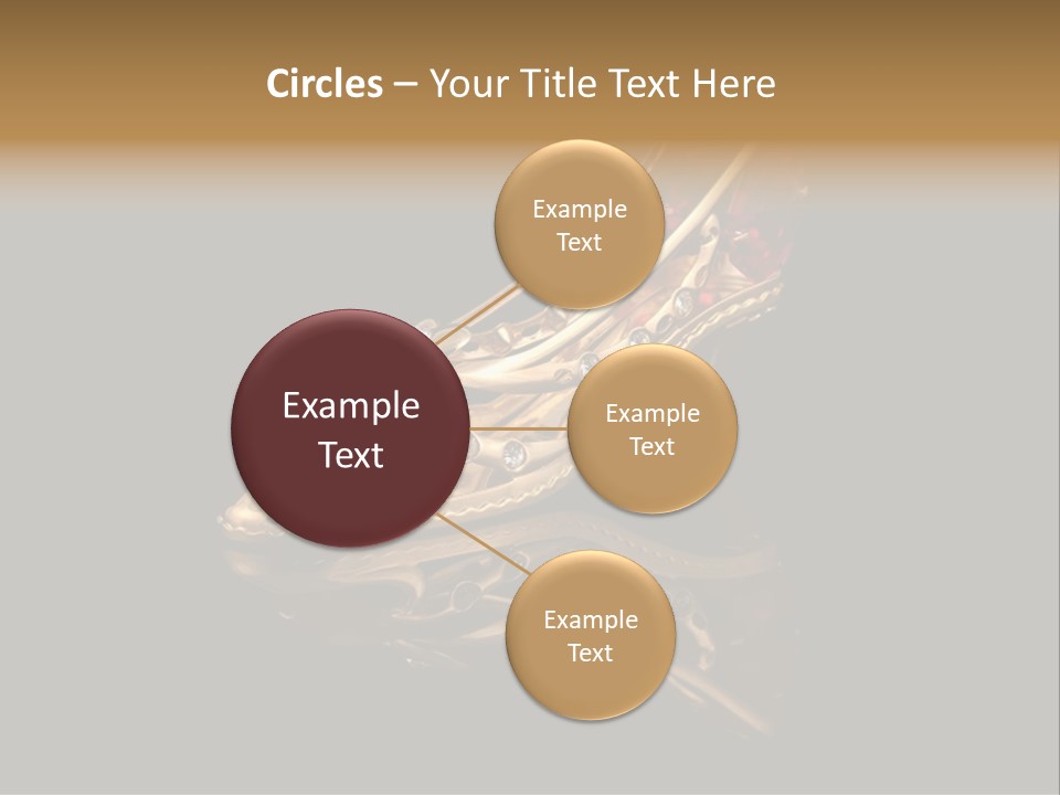 Photo Of Gold Shoe PowerPoint Template