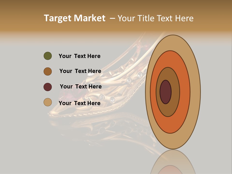 Photo Of Gold Shoe PowerPoint Template