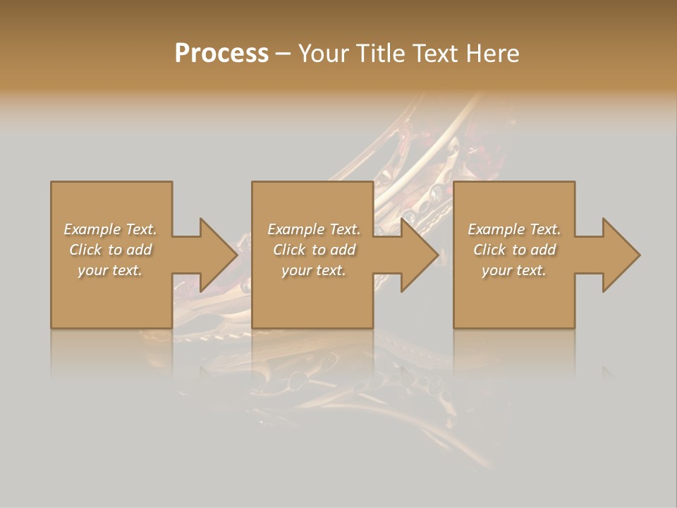 Photo Of Gold Shoe PowerPoint Template
