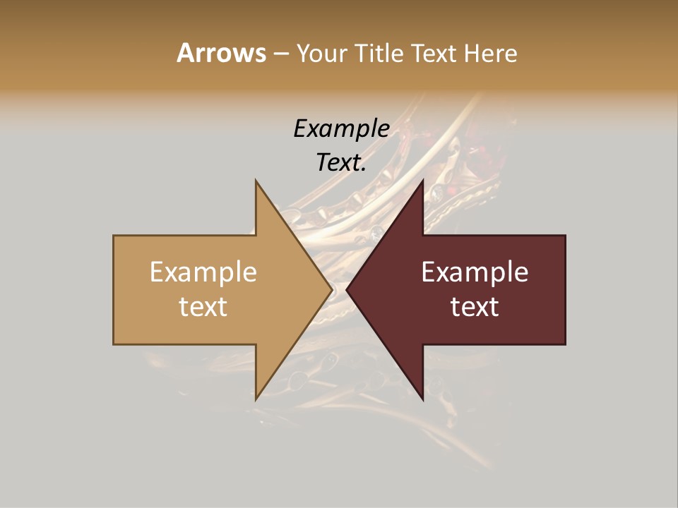 Photo Of Gold Shoe PowerPoint Template