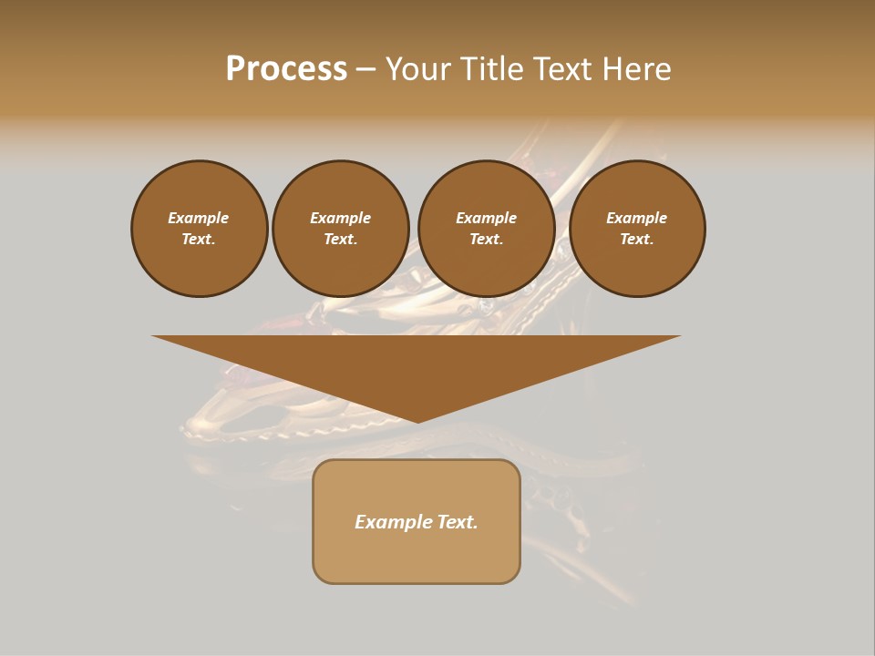 Photo Of Gold Shoe PowerPoint Template