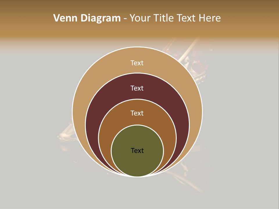 Photo Of Gold Shoe PowerPoint Template