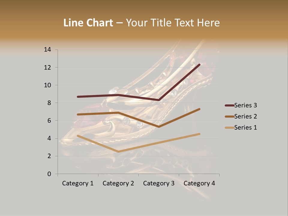 Photo Of Gold Shoe PowerPoint Template