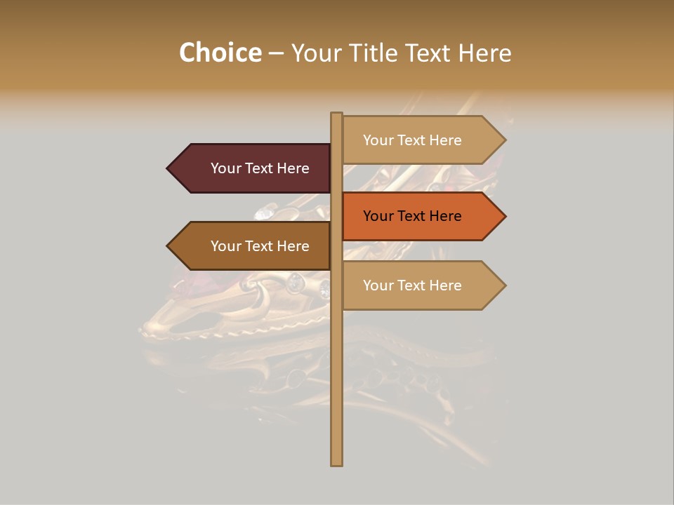 Photo Of Gold Shoe PowerPoint Template