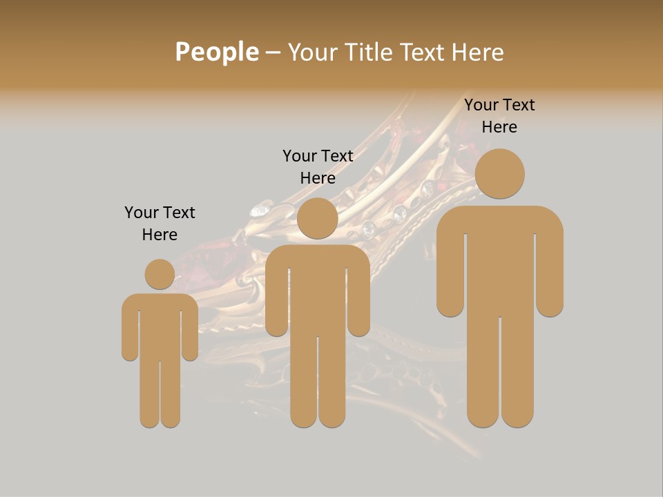 Photo Of Gold Shoe PowerPoint Template