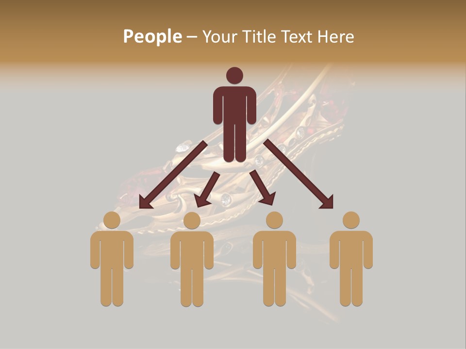 Photo Of Gold Shoe PowerPoint Template