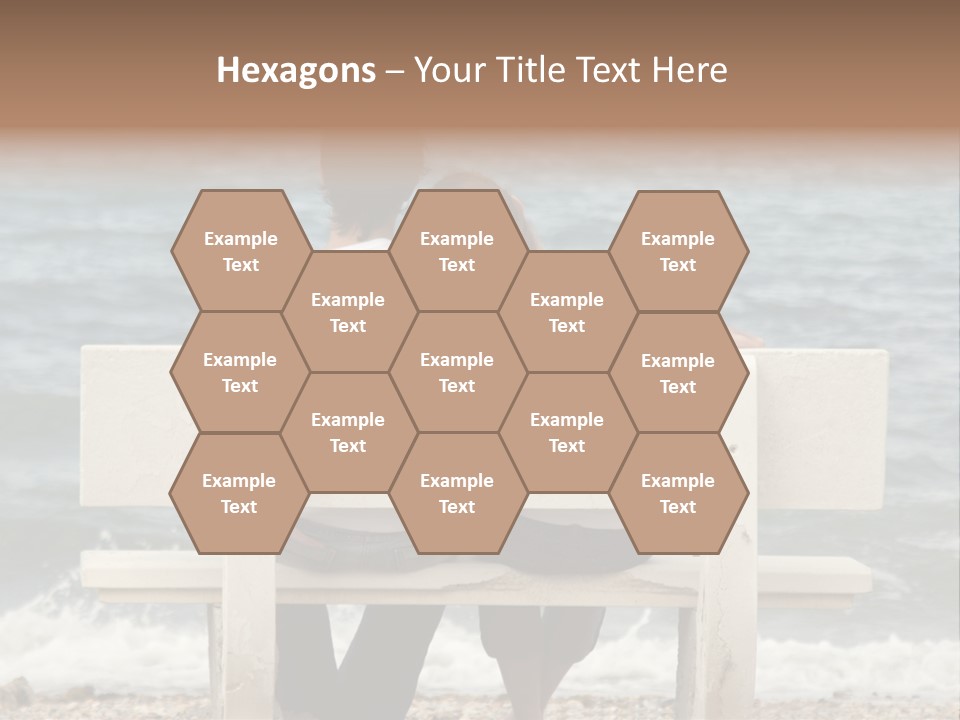 Couple On Bench PowerPoint Template