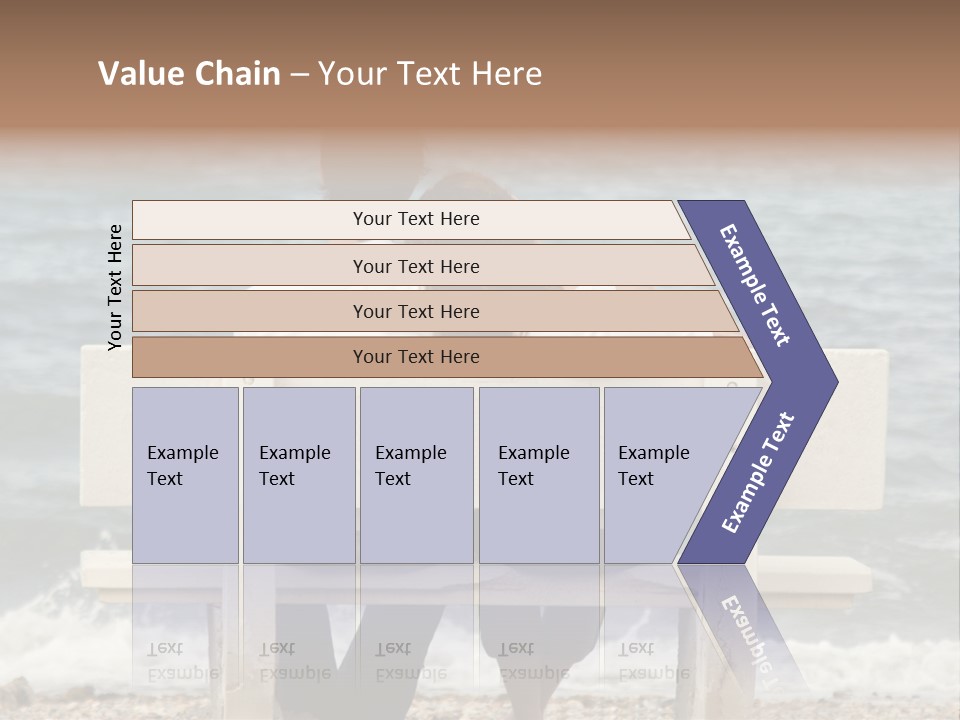 Couple On Bench PowerPoint Template
