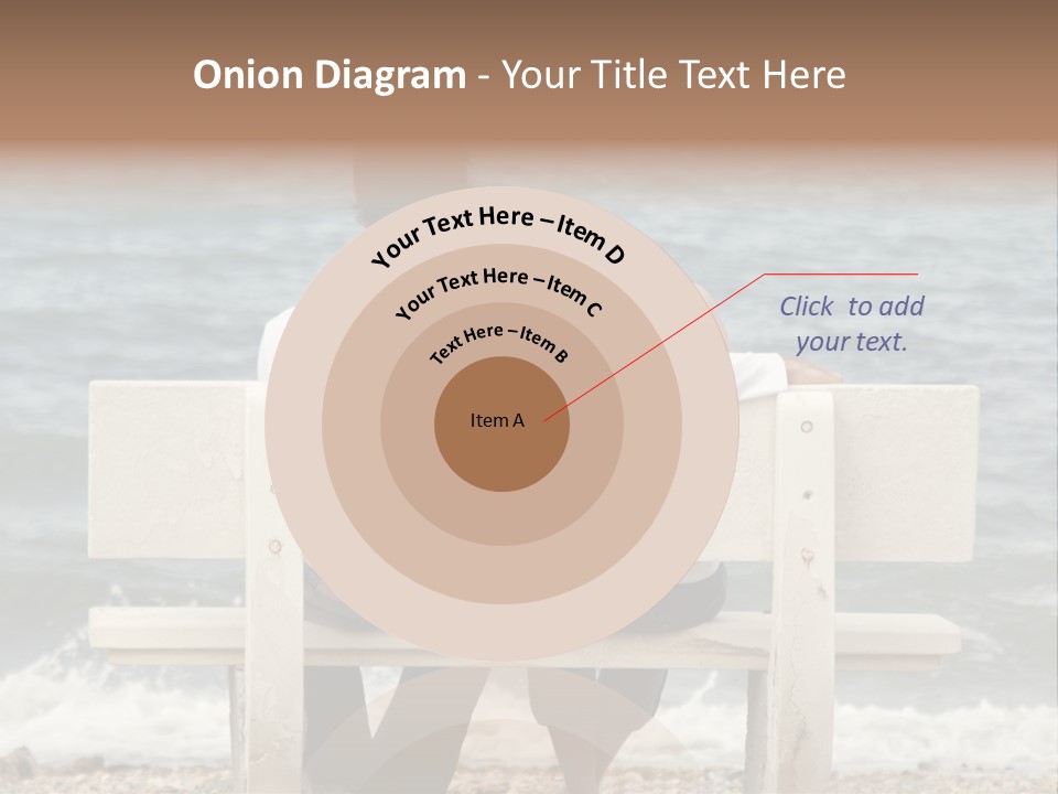 Couple On Bench PowerPoint Template