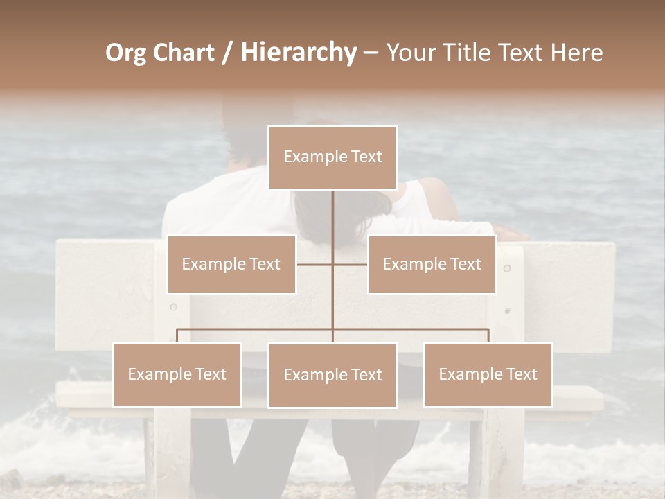 Couple On Bench PowerPoint Template