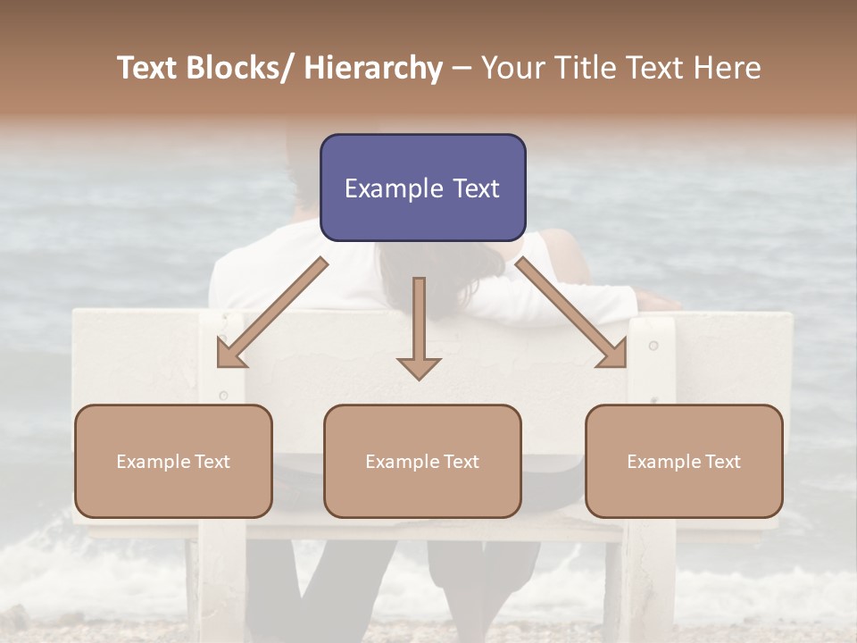 Couple On Bench PowerPoint Template