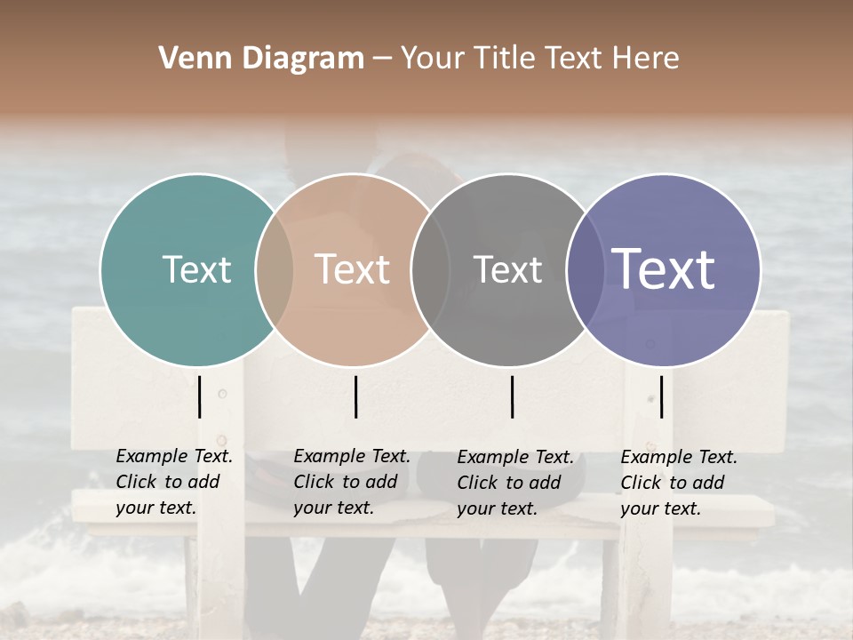 Couple On Bench PowerPoint Template
