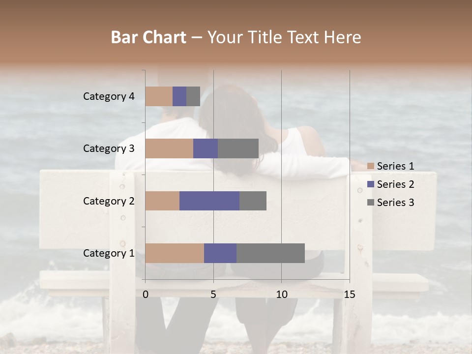 Couple On Bench PowerPoint Template