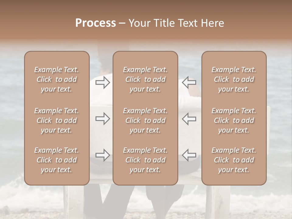 Couple On Bench PowerPoint Template