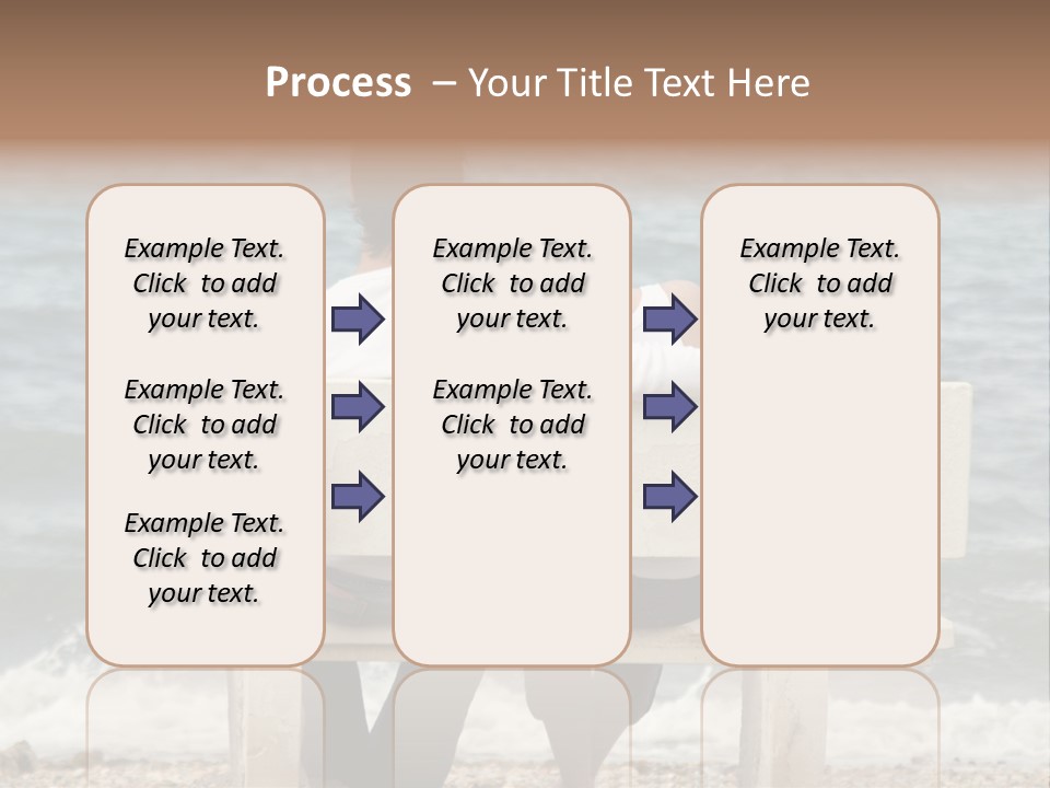 Couple On Bench PowerPoint Template