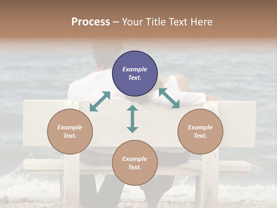Couple On Bench PowerPoint Template