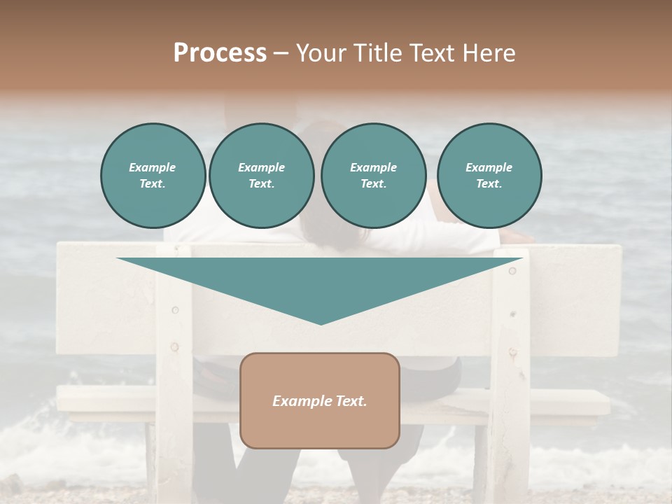 Couple On Bench PowerPoint Template